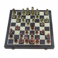 Składana skórzana szachownica Metalowa szachownica, duża