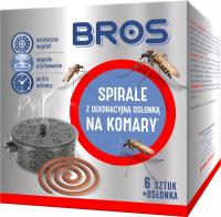 BROS Spirale na komary z osłonką dekoracyjną 6 szt