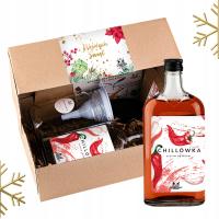 ZESTAW NA PREZENT ŚWIĄTECZNY BOX DO NALEWKI WÓDKI CHILLÓWKA BOŻE NARODZENIE