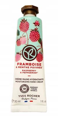 Yves Rocher Krem do Rąk Malina & Mięta Pieprzowa Nawilża Chroni Skórę 30 ml