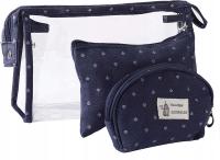 ZESTAW DAMSKA KOSMETYCZKA SASZETKA PODRÓŻNA