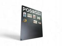 Tablica na magnesy z podróży metalowa magnetyczna