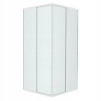 квадратная душевая кабина 80x80 белый плексиглас