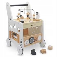 Деревянный толкатель 6в1, ходунки для детей с функцией образовательного стола