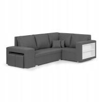 Угловой диван-кровать MILO3 светло-серый