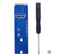 Adapter M.2 NVMe Key M do PCI-e x1 dysk