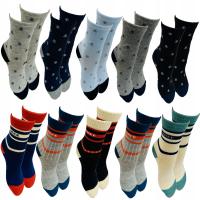 SKARPETKI SKARPETY CHŁOPIĘCE 10-PAK 39-41 bawełniane kolorowe