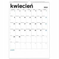 Настенный календарь на 2024 год A3 минималистичный планировщик