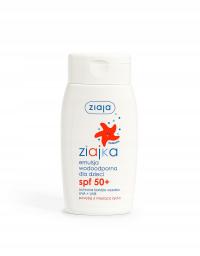 ZIAJA Emulsja wodoodporna SPF50+ ochronna dla dzieci łagodząca skórę 125 ml