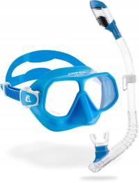 Cressi Rombo + Mini Dry Combo Azure Clear/Azure -