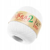 Kordonek Maximum2 Opus bawełna 750m 001 Biały