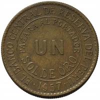 44789. Peru - 1 sol - 1957r.