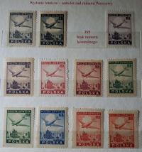 Polska Fi 395/400 ** ( 1948 ) odmiany