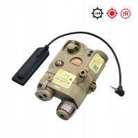 PEQ-15: красный лазер.   фонарик слабый ИК-осветитель (без лес. IR) DE