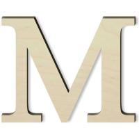 деревянная буква буква М.М 10см