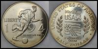 MNB - USA 1/2 Dolara HALF DOLLAR 1994 D # PIŁKA NOŻNA USA '94 # st 1