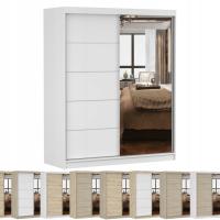 BONO раздвижной шкаф 160X61 цвета зеркало шаблон 05 полки производитель