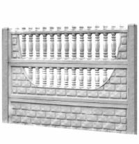 Ogrodzenie betonowe płyty betonowe słupy płyty ogrodzeniowe 1,97m