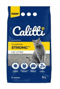 Żwirek bentonitowy Calitti Strong Unscented 5l