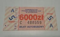 BILET KZK GOP KATOWICE 6000zł (C) INNY