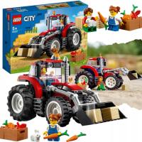 KLOCKI LEGO CITY TRAKTOR ZESTAW KLOCKÓW LEGO FARMA CIĄGNIK Z ŁADOWACZEM