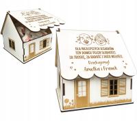 ПОДАРОК НА ДЕНЬ БАБУШКИ ДЕДУШКИ ДЕРЕВЯННЫЙ ДОМИК ДЛЯ КОНФЕТ