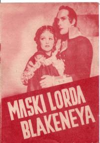 MASKI LORDA BLAKENEYA -film -program kinowy -lata 30-te