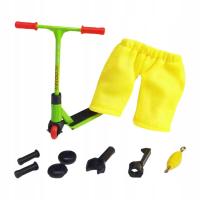 Hulajnoga Fingerboard Dwa koła Podstrunnica Deskorolka Fingertip Zabawka na biurko Zielona