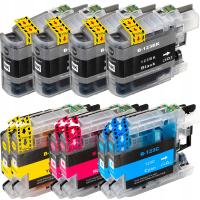 10× Tusz do drukarki Brother DCP-J132W DCP-J152W LC123