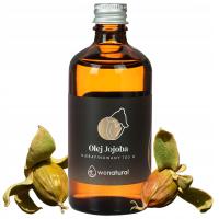 Масло жожоба нерафинированное 100мл Wenatural для волос, сухой кожи, губ