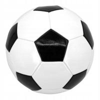 PIŁKA NOŻNA BIEDRONKA BIAŁO-CZARNA R. 5