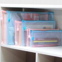 Plastikowy portfeli teczki na dokumenty f z zamkiem błyskawicznym