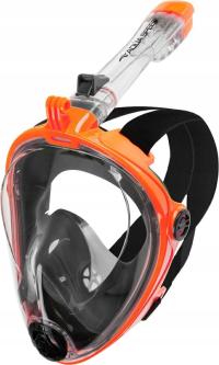 Maska pełnotwarzowa do snorkelingu do nurkowania NIE PARUJE r.S/M kol.75