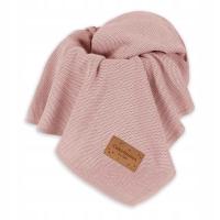 Kocyk Bambusowy Emma dla Niemowląt ColorStories Zamglony Róż