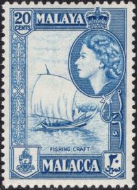 Malaya/Malacca QEII 20 c.czysty **