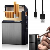 ETUI NA PAPIEROSY NA CAŁE PACZKI PAPIEROSÓW 20SZT Z ZAPALNICZKĄ ELEKTRYCZNĄ