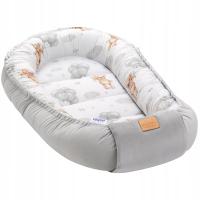 Детское гнездо кокон двухсторонний хлопок бархат