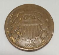 USA 2 cents 1865