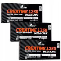 3x Olimp Creatine 1250 Monohydrat Kreatyny 120kaps