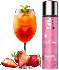 SWEDE согревающий массажный гель вкус и запах клубники 120 мл увлажняющий