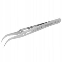 PRECYZYJNA PINCETA PĘSETA ZAGIĘTA OSTRA POLEROWANA PENSETA MECHANIC G-15