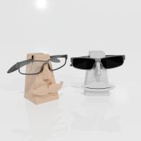 Stojak na okulary, druk 3D z PLA lub bio drewna, dwa warianty i materiały