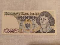 Stary banknot 1000 zł 1982 stan bankowy