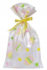 Worki TOREBKI foliowe OPAKOWANIA na WIELKANOC na słodycze 30x50 100 szt.