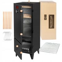 Коптильня сада домочадца стальная металлическая с наградной функцией гриля 2ИН1