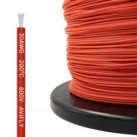 Przewód silikonowy Amass 30AWG - Elastyczny, Izolowany, Czerwony