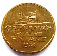 Finlandia 5 Marka1974 Znakomity (XF)