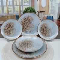 LUBIANA BOSS KERAJET GWIAZDA ORIENTU SERWIS ZESTAW OBIADOWY 18 EL NA 6 OSÓB