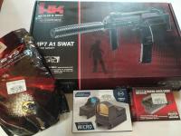 Pistolet maszynowy ASG Heckler&Koch+akcesoria