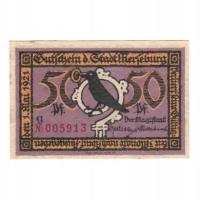 Banknot, Niemcy, Merseburg Stadt, 50 Pfennig, pays